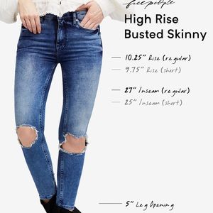 Free People Jeans - NWT Free People Distressed skinny jeans size 29 S Free People Jeans - NWT Free People Distressed skinny jeans size 29 S